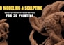 sculpt high quality 3d model, action figure, creature for 3d printing rendering